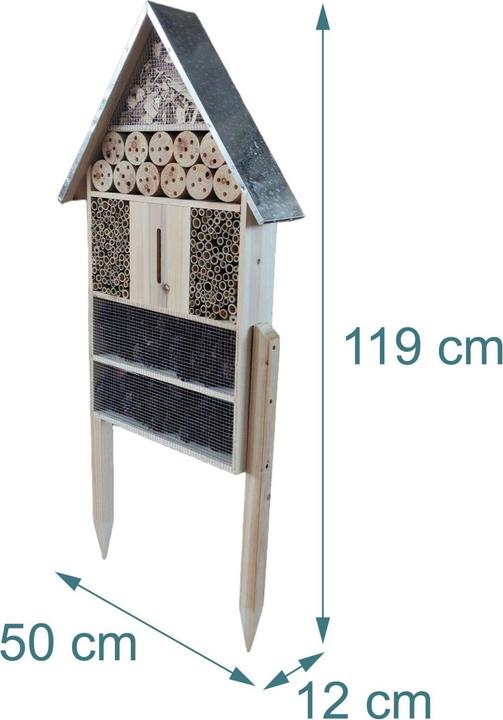 Image du produit Relaxdays Hôtel insectes (Abeilles sauvages, Chrysanthèmes, Coccinelles, Papillons)