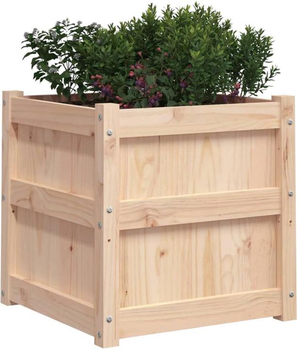 Image du produit vidaXL Bac à plantes 50x50x50 cm pin massif,Matériau