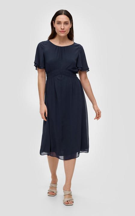 Produktbild s.Oliver Kleid Chiffonkleid mit Raffung (36)