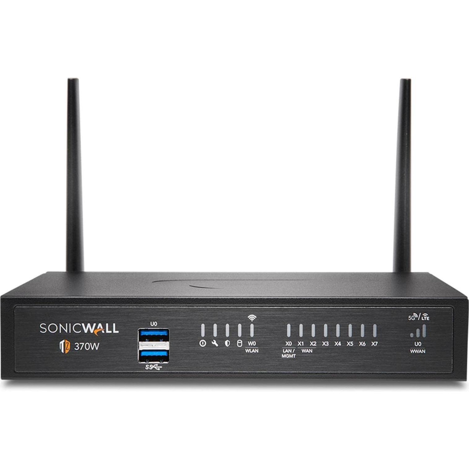 SonicWall Firewall TZ-370W TotalSecure Advanced Appliance,w/APSS, 1yr, Firewall