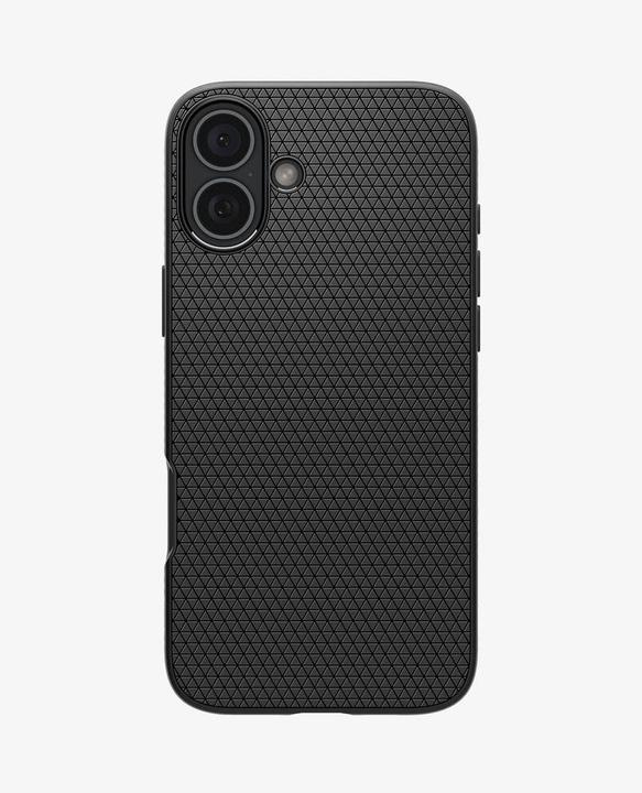 Actual product image Spigen Liquid Air iPhone 16 Plus czarny/matte black ACS08066 (Apple iPhone 16 Plus)