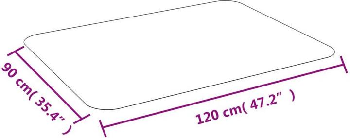 Produktbild vidaXL Bürostuhl-Unterlage (90 x 120 cm)