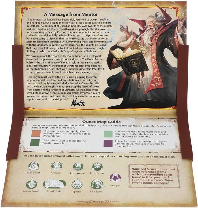 Produktbild Feldherr Seitenhalterset für HeroQuest (2021) – Buch der Herausforderungen (Kunststoff)