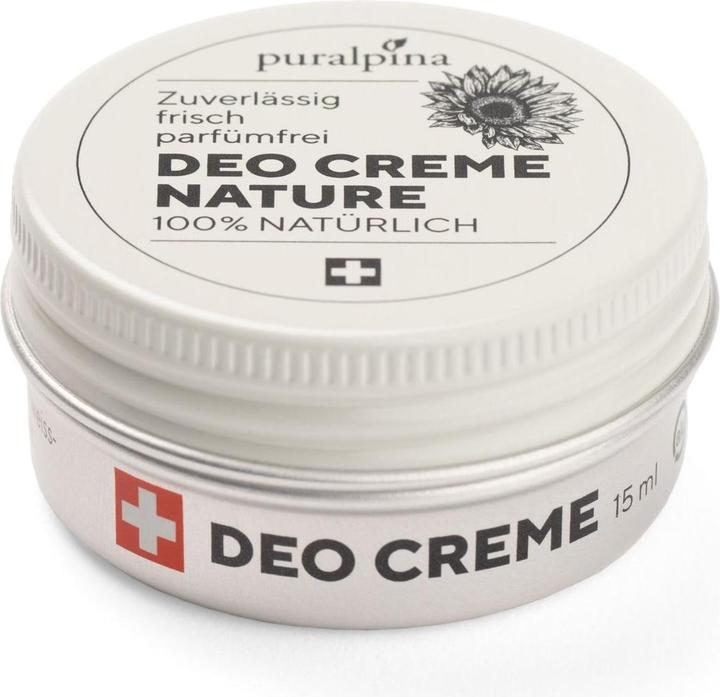 Nutritional values and ingredients Puralpina Deo Cream Nature (Crème, 15 ml)