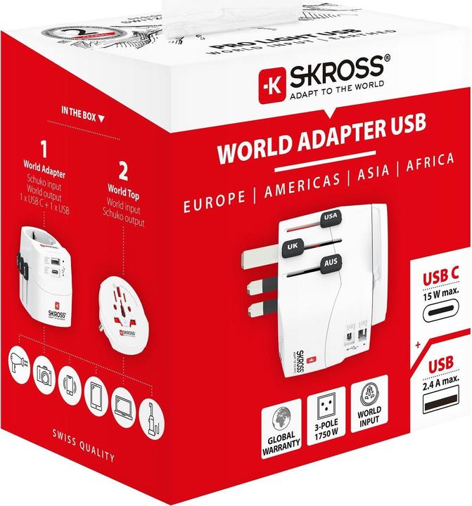 Immagine prodotto Skross Pro Light USB (AC) - Mondo