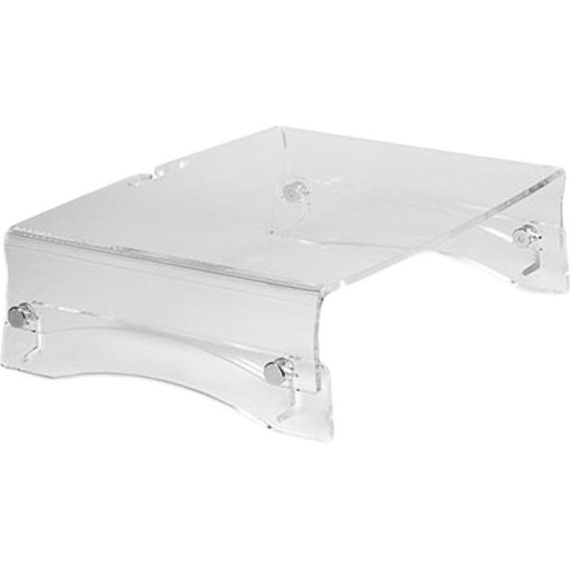 Bakker Elkhuizen Qriser 100 Monitor Stand/Raiser, Rialzo Per Monitor, Trasparente