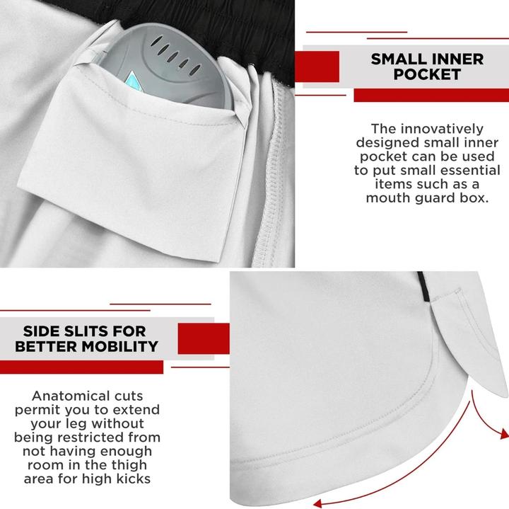 Produktbild Rdx SHORTS MMA T15 BLANC-XL (XL)