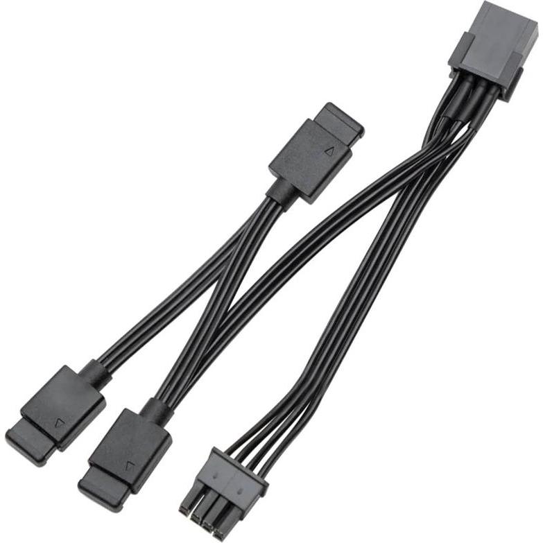 EKWB EK-Loop OmniLink D-RGB 3-Wege Signalsplitterkabel (schwarz, 10cm) (1 x), PC Lüfter, Schwarz