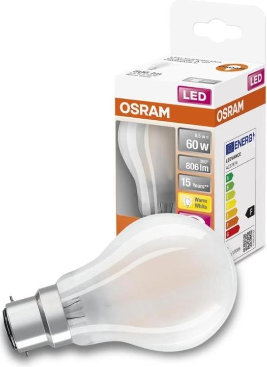 Produktbild Osram Led Retrofit Classic A (B22d, 60 W, 806 lm, 1 x, E)