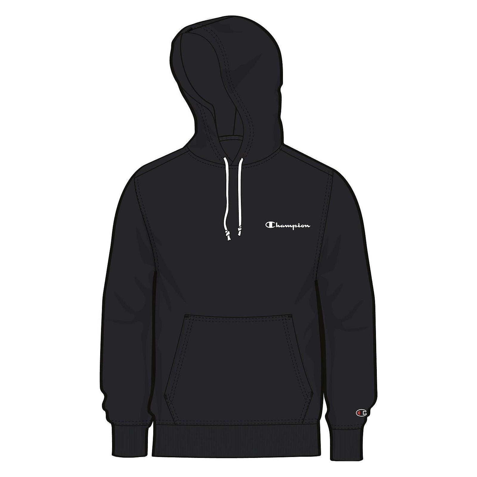 Champion, Mannen, Springer, Hooded Sweatshirt, Zwart, (S)