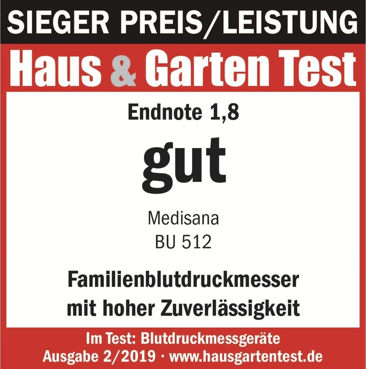 Produktbild Medisana BU 512 (Blutdruckmessgerät Oberarm)