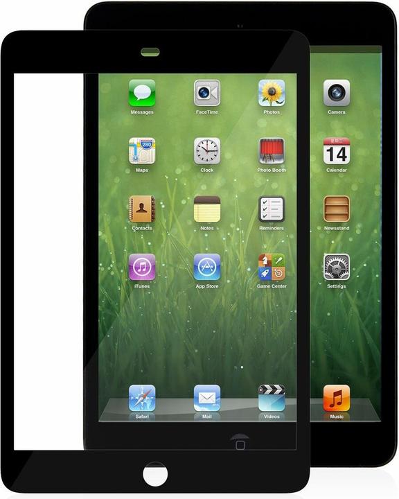 Produktbild Moshi iVisor XT Bildschirmschutz für iPad mini/Retina/3 Schwarzer Rahmen (1 Stk., Apple iPad mini 2012, Apple iPad mini 2013, Apple iPad mini 2014, Apple iPad mini 2015)