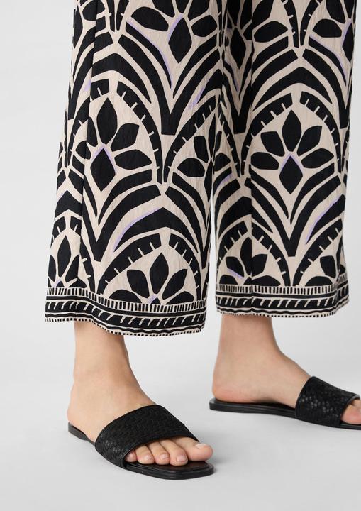 Actual product image Comma Hose Culotte aus Viskosemix mit All-over-Print (34)