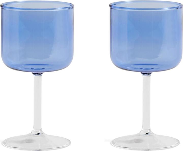 Produktbild HAY Kelchgl??ser im Duo TINT Hellblau (25 cl, 2 Gläser, Rotweingläser)