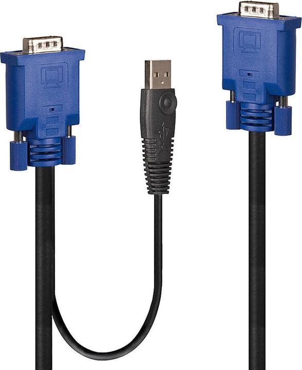 Produktbild Lindy Kombiniertes KVM- und USB-Kabel 1m VGA KVM Combo Kabel mit USB
