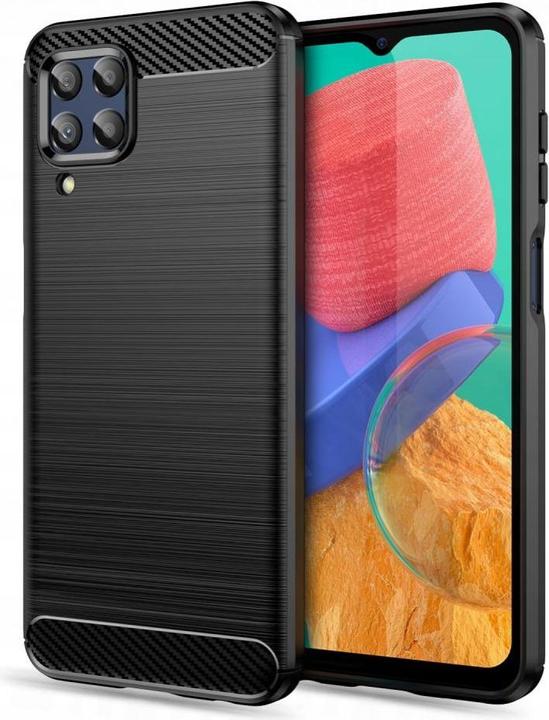 Actual product image Tech-Protect Protect Hull Tpucarbon Samsung Galaxy M33 5G Black (Samsung Galaxy A33 5G)