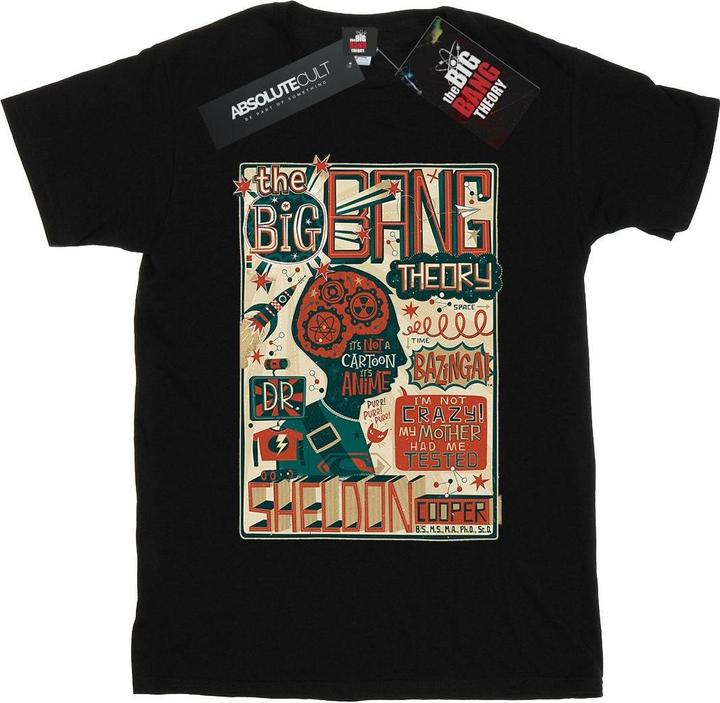 Produktbild Big Bang Theory Infografik Poster Baumwolle Boyfriend TShirt (M)