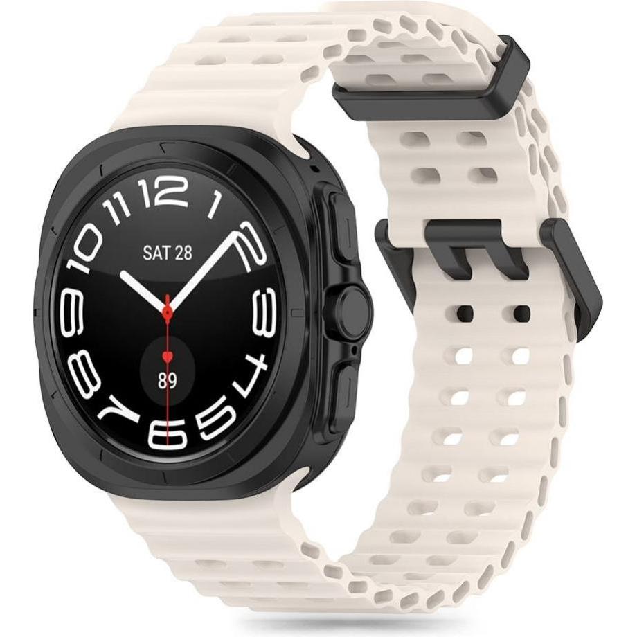 Tech-Protect IconBand Pro Strap for Samsung Galaxy Watch Ultra (47mm) - Beige (TPU, Galaxy Watch Ultra), Uhrenarmband, B...