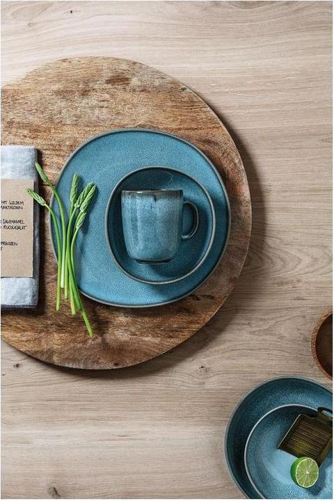 Produktbild Villeroy & Boch Frühstücks- & Dessertteller Lave 6 Stück, Blau (6 x, 23 cm)