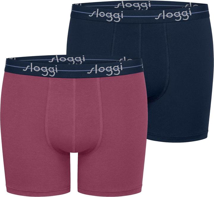 Produktbild Sloggi Langer Boxer Blue Start (One Size, 2er Pack)