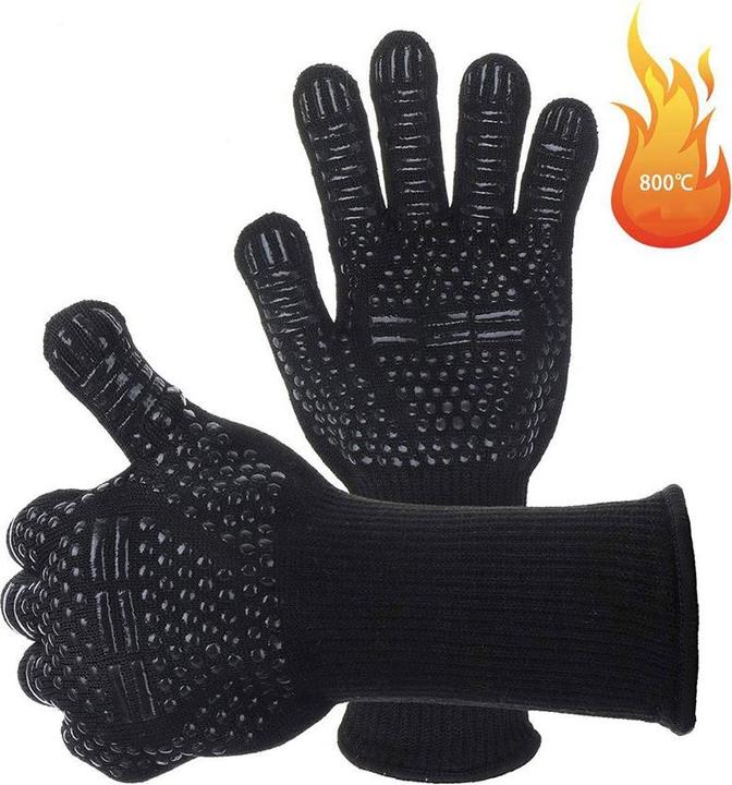 Werkstein Hitzebeständige BBQ Grillhandschuhe (Aramid fibres, heat-resistant silicone)
