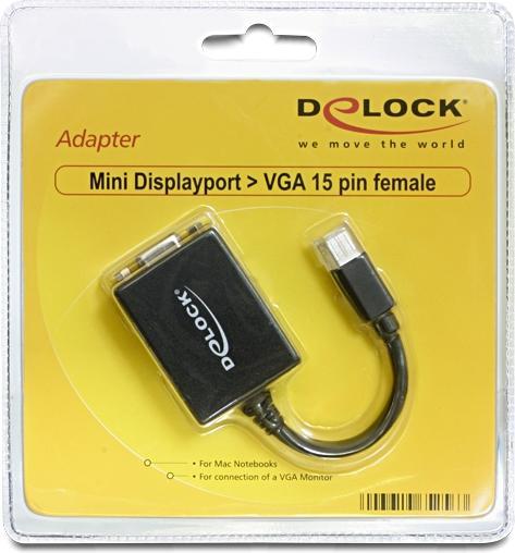 Produktbild Delock Monitoradapter Mini-DP zu VGA (VGA, 16 cm)