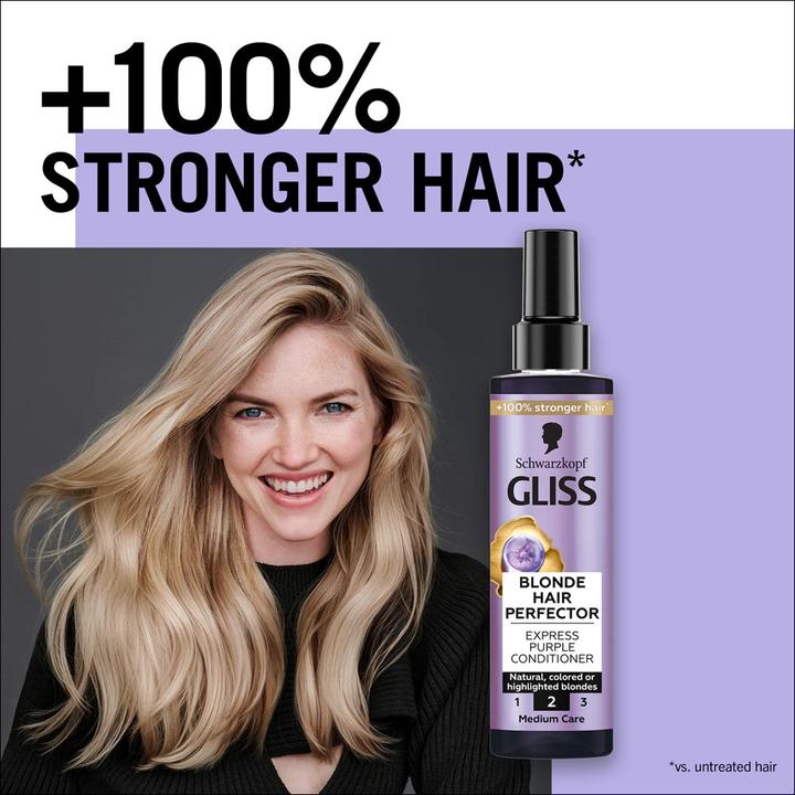 Produktbild Schwarzkopf Gliss Blonde Hair Perfector Express Conditioner 200ml (200 ml)