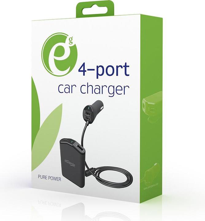 Produktbild Gembird Kfz-Ladegerät 4 Anschlüsse vorne/hinten