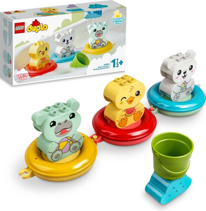 Actual product image LEGO Bathtub fun: swimming animal train (10965)