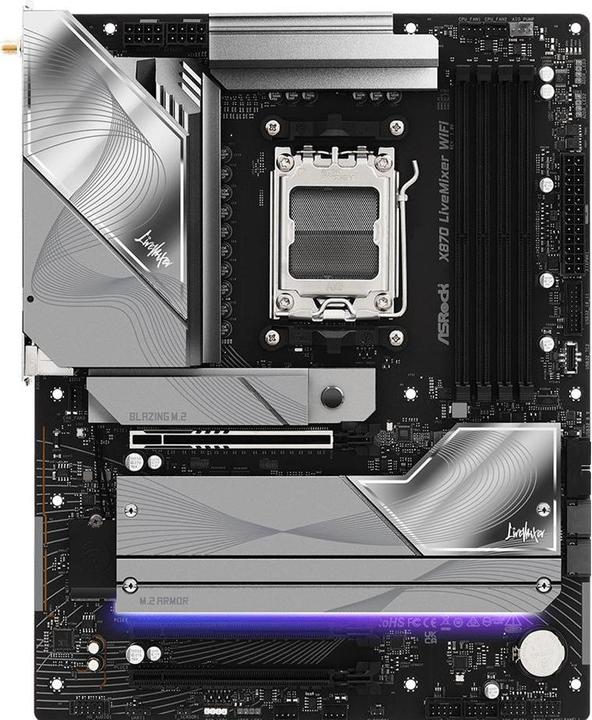 AsRock Mainboard X870 LiveMixer WiFi (AM5, AMD X870, ATX)