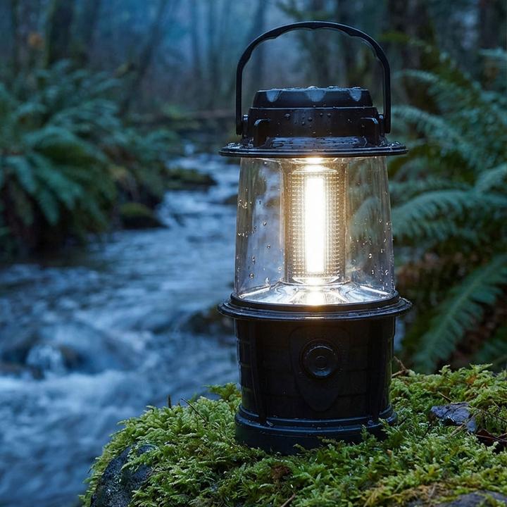 Image du produit Pearl Lot de 2 lanternes LED à intensité variable, 3 LED COB, fonctionnement sur piles, 3W, 140 lm