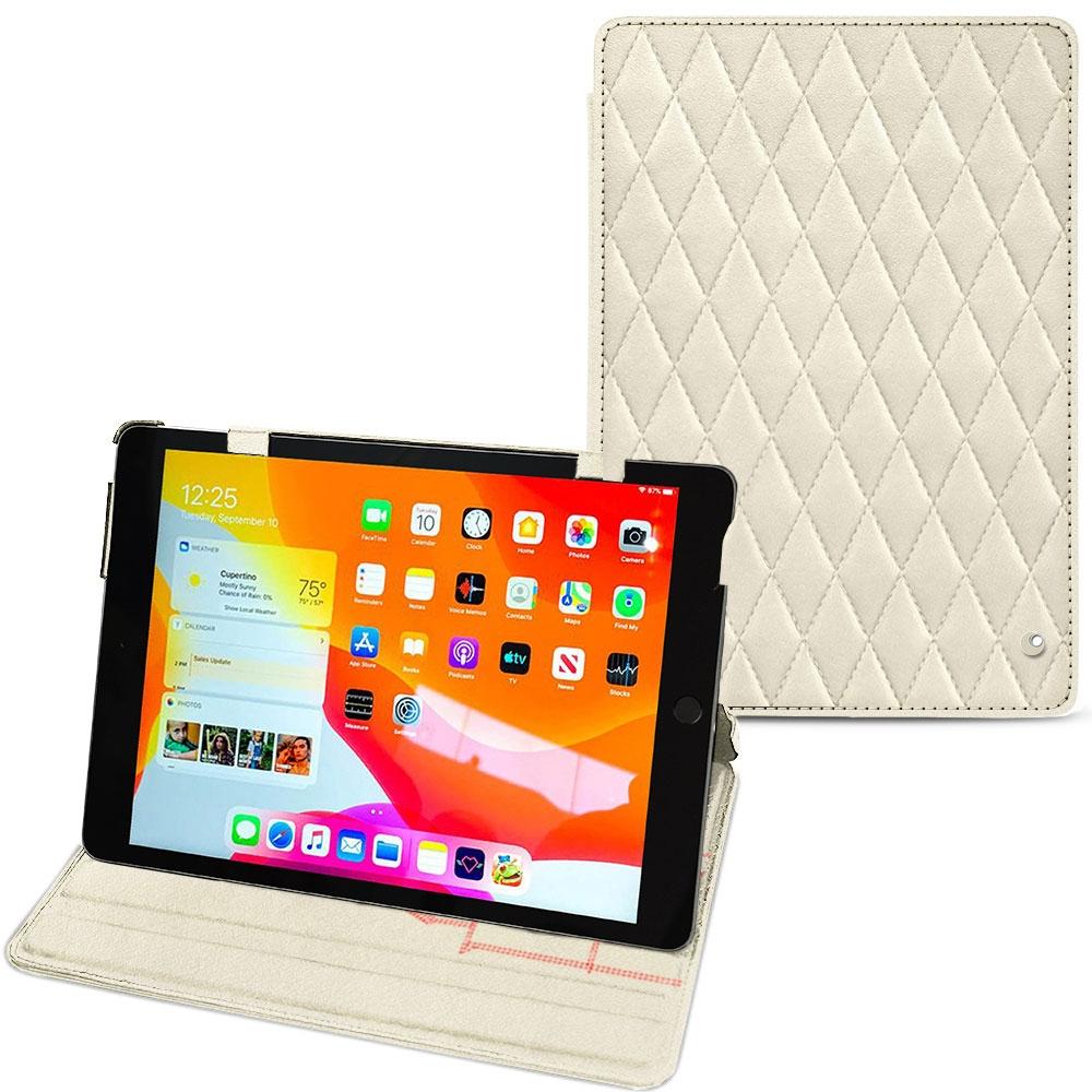 Thumbnail - Noreve Lederschutzhülle horizontal (iPad 10.2 2019), Tablet Hülle, Weiss