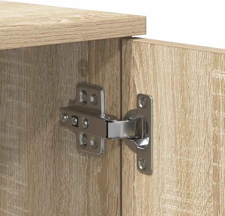 Produktbild vidaXL Stauraum-Bettgestell Sonoma Eiche 100x200 cm (100 x 200 cm)