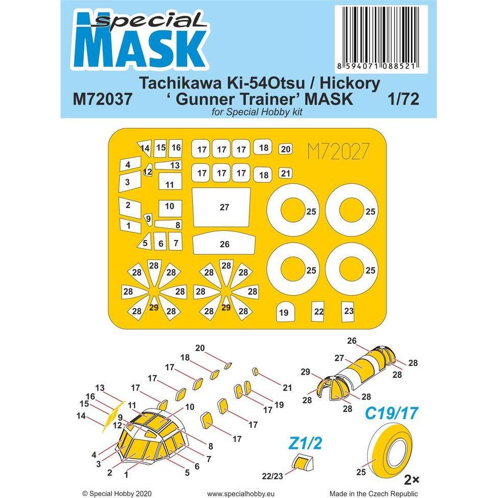 Special Hobby Tachikawa Ki-54Otsu / Hickory Gunner Trainer MASK
