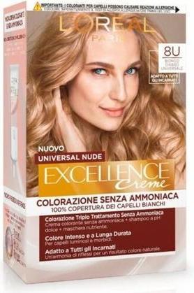 Produktbild L'Oréal Paris L'Oreal Paris Excellence Universal Nude Haarfärbemittel N. 8U Universal Light Blond (Light Blonde)