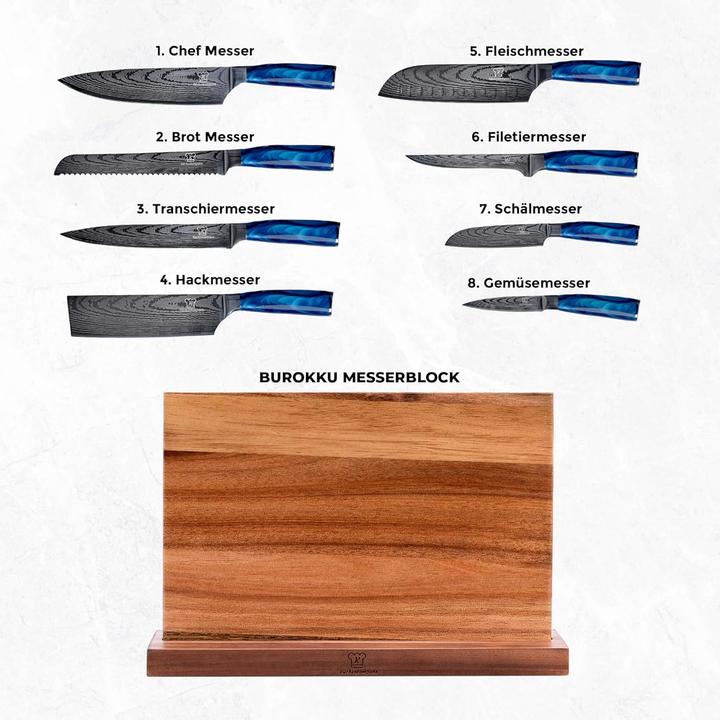 Produktbild Küchenkompane Messerset Shiburu mit Messerblock