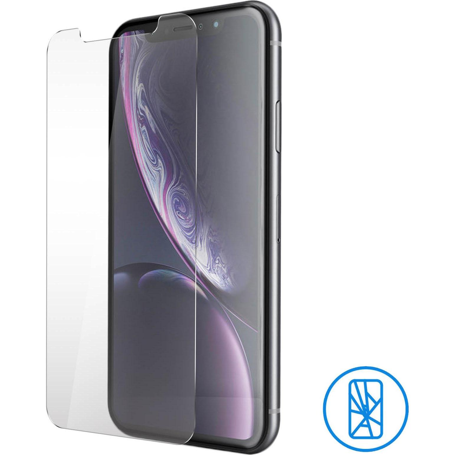 Avizar Kristallklare Folie, Glas-Displayschutz (1 Stück, Apple iPhone XR), Smartphone Schutzfolie, Transparent