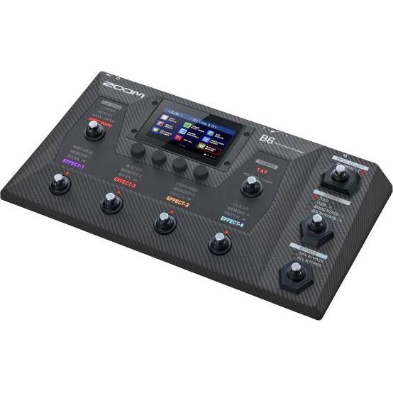 Zoom B6 Multieffekt-Prozessor für Bass mit Kabel (Bass), Effektpedal