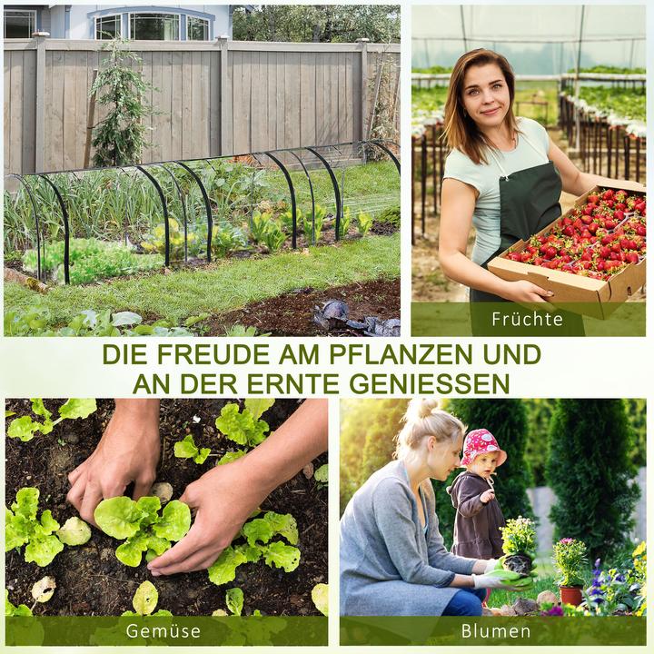 Produktbild Outsunny Folientunnel mit 3 Türen