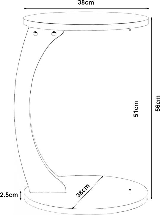 Nährwerte und Zutaten En.Casa Holeby (38 x 56 x 56 cm)