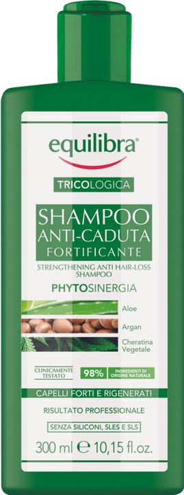 Actual product image Equilibra Shampoo Anti-Caduta Fortificante Strengthening Shampoo Against Hair Loss Aloe. Argan. (300 ml)