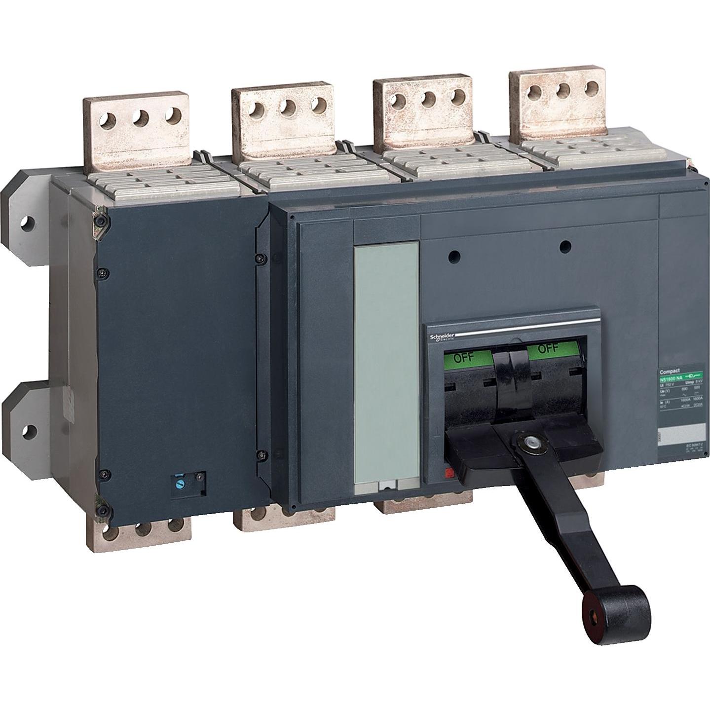 Schneider Electric, Schutzschalter, Compact NS3200N, 4 P, 3200A, max. Ausschaltverm. 85kA 34021