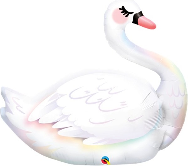 Actual product image Qualatex Giant balloon in the shape of a swan