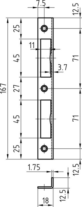 Produktbild Glutz Schliessbleche (Schliessblech)
