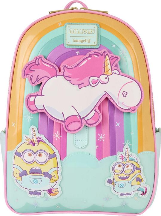 Actual product image Loungefly Minions Fluffy Unicorn backpack 30cm