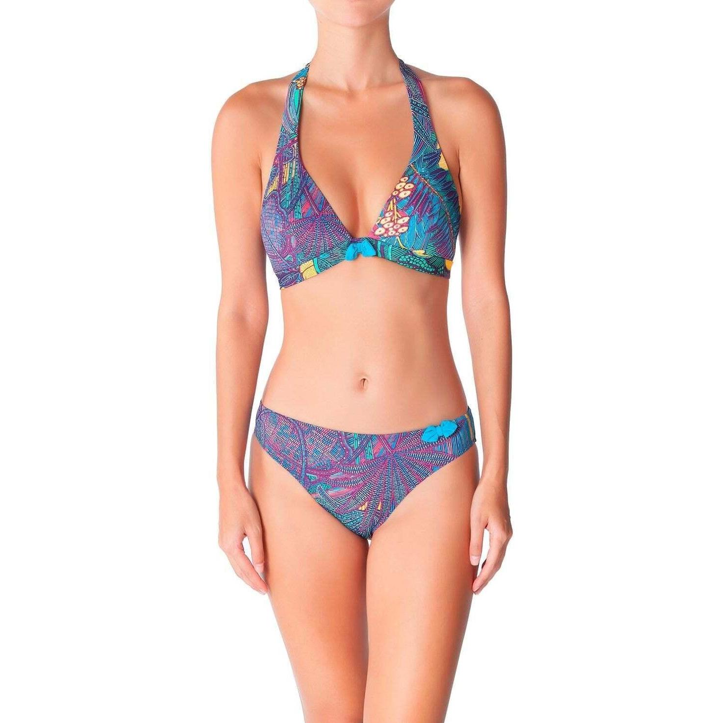 Thumbnail - HUIT, Damen, Bikini, bikinioberteil damen tropical jungle, Mehrfarbig, (95 C)