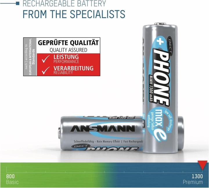 Produktbild Ansmann AA (2 Stk., AA, 1300 mAh)