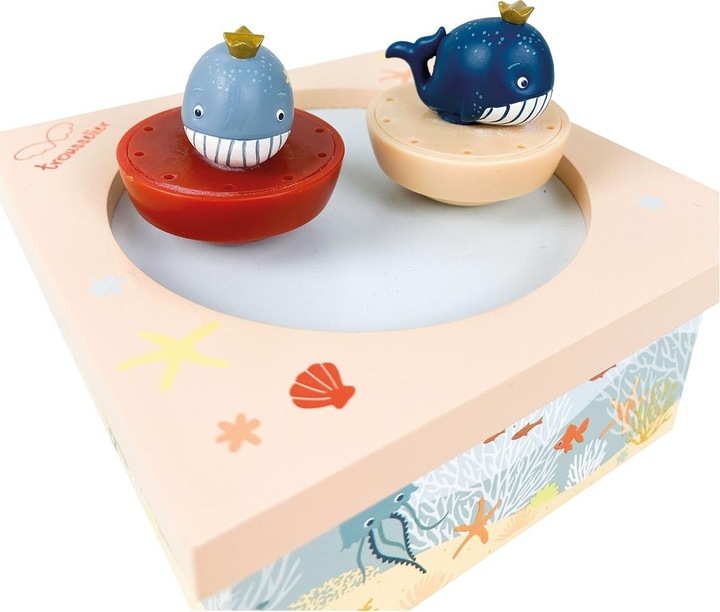 Actual product image Trousselier Music box with dancing whales, magnetic