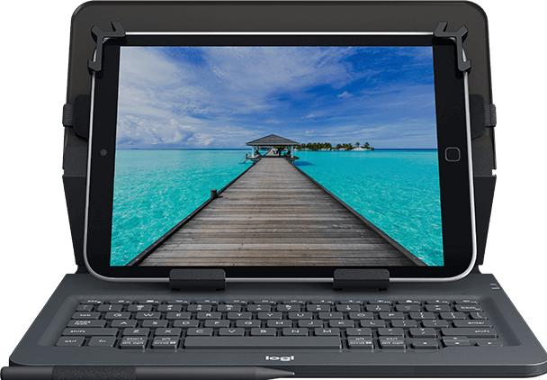 Produktbild Logitech Universal Folio Mobile Keyboard QWERTY English (UK) Black Bluetooth (Eng. Int., Universal)