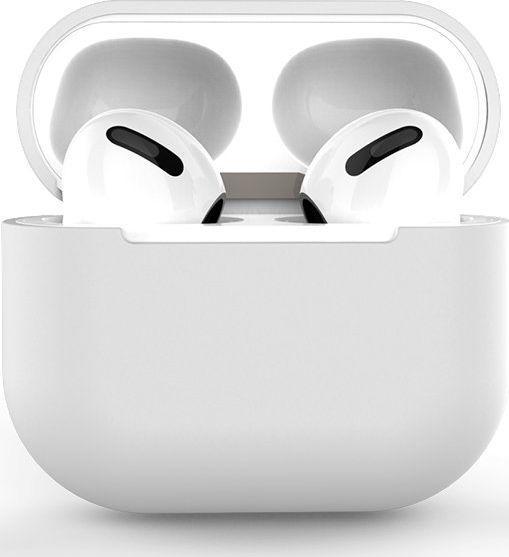 Hurtel Custodia per AirPods 3 cover morbida in silicone per cuffie bianca (custodia C) (Manicotto per cuffie)